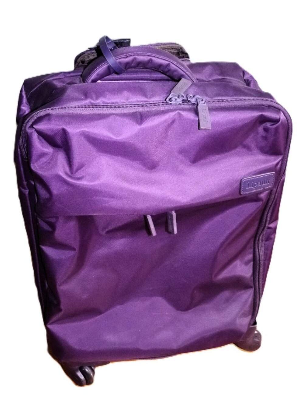 Lipault Ultra-light 20" 4 Wheeled Carry on Bag  Purple Luggage Suitcase